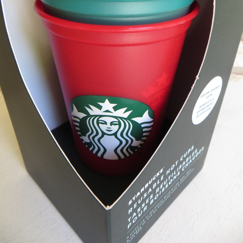 NEW Starbucks Reusable Color Changing Hot Cups